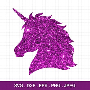 Unicorn head svg, Unicorn horn svg, Unicorn svg, Unicorn birthday svg, files for Cricut, Silhouette, Unicorn cut file