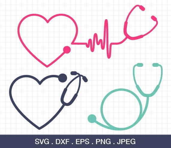 Download Nurse Svg Stethoscope Svg Stethoscope Monogram Frames Svg Etsy