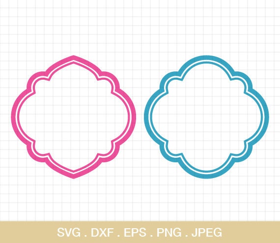 Download Mandala Monogram Frames Svg Simple Mandala Frames Files For Etsy