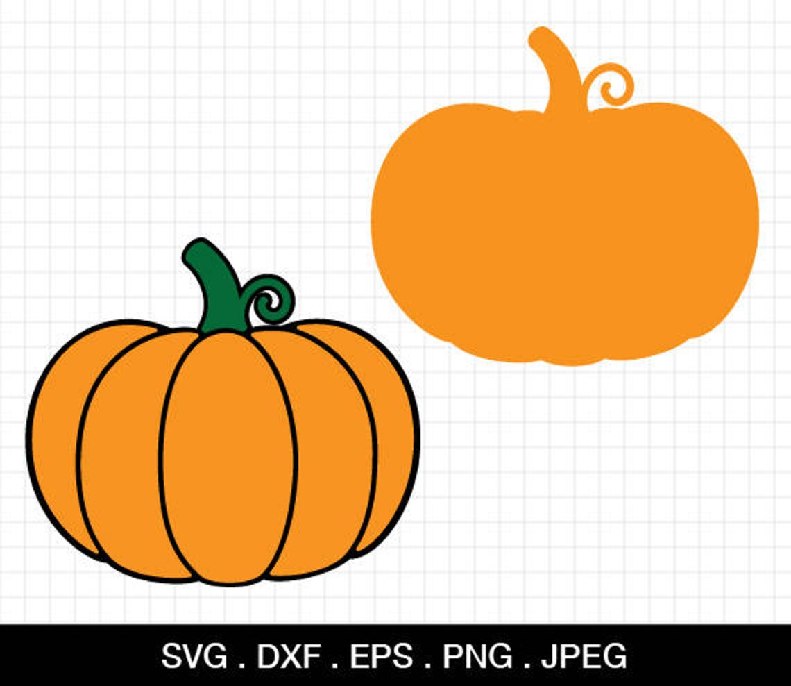 Pumpkin Svg Pumpkin Cut File Silhouette Cut File Pumpking | Etsy