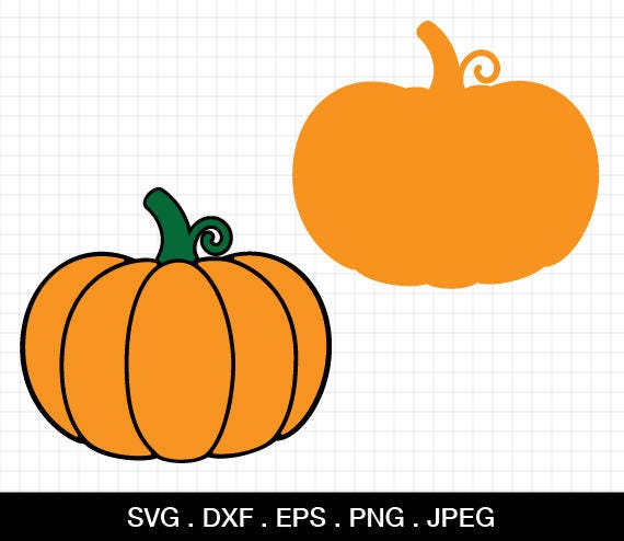 Download Pumpkin Svg Pumpkin Cut File Silhouette Cut File Pumpking Etsy
