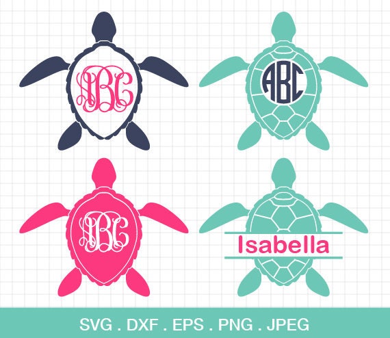 Download Sea Turtle SVG Sea Turtle Monogram frames SVG Sea Turtle ...