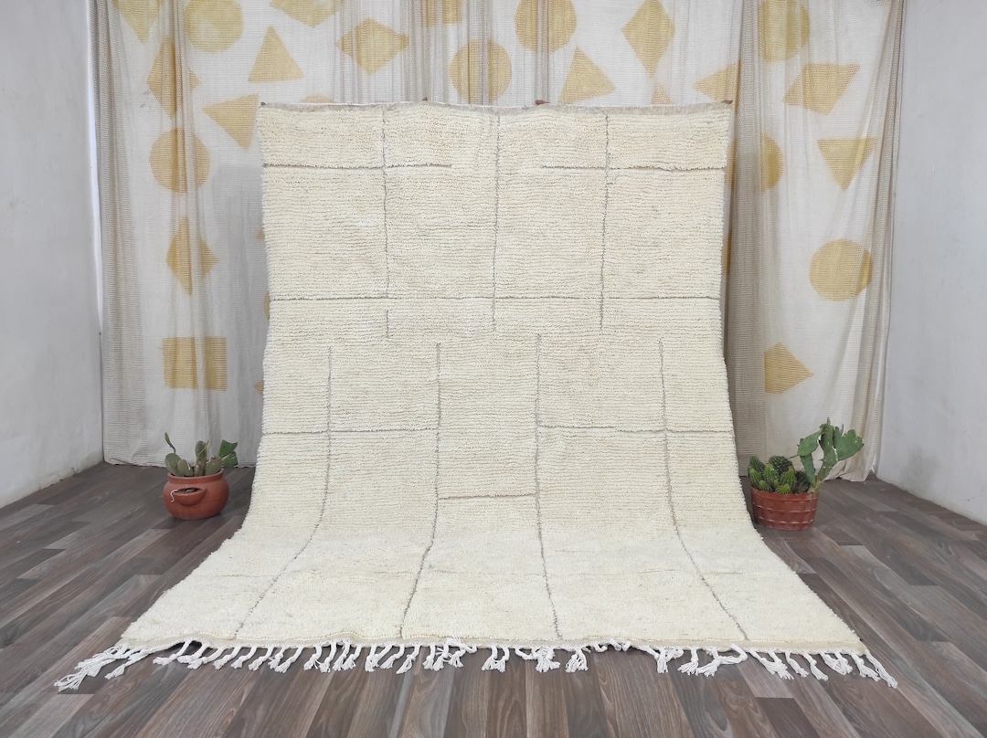 Lsx Rug MOROCCAN WHITE RUGS Soft Wool Rug Custom White Rug Authentic Moroccan ...