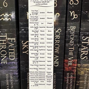 ZA Spickzettel Lesezeichen| Lesezeichen| Sternzeichen Akademie Lesezeichen| Booktok Lesezeichen| für Bücher| Lesezeichen| Z.A. Lesezeichen| Spickzettel Lesezeichen| ZA Buch
