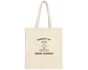 Zodiac Academy Seth Capella Canvas Tote Bag / Boekentas / ZA Merch / ZA Boek Merch / Zodiac Academy Merch / Seth Capella