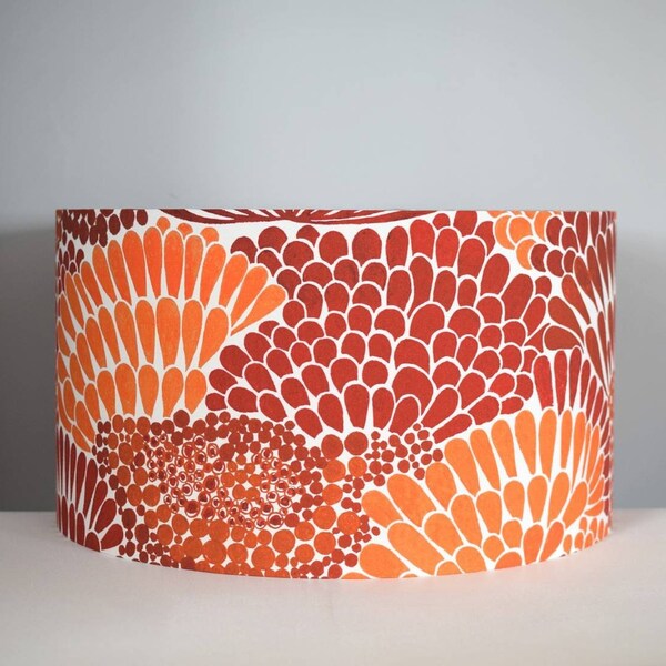 Orange Lampshade - Etsy UK