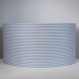 Blue stripe lampshade hotsell