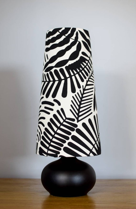Black and white on sale table lamp shades