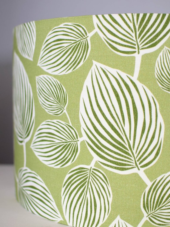 Leaf print lamp sale shade