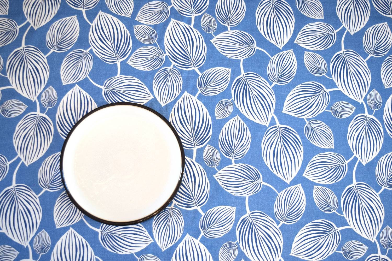 Scandi leaf picnic Blanket / rug / mat waterproof, Scandinavian fabric top layer, handmade by Vivid Shades