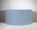 Blue geometric chevron lampshade with gold silver or white lining option, 20cm to 50cm Ø standard drum lamp shade, handmade by Vivid Shades