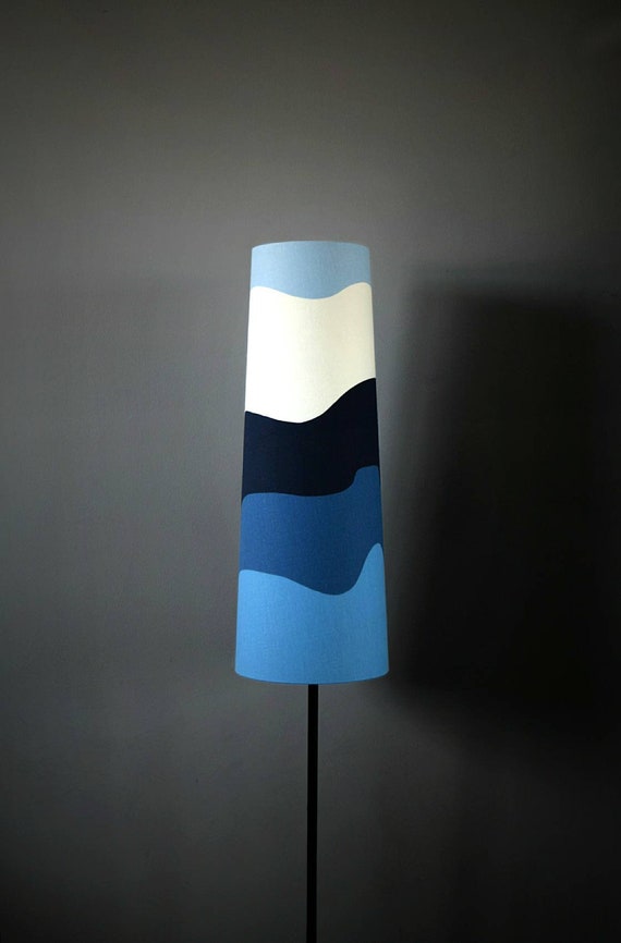 Tall Scandinavian Fabric Conical Lampshade With Floor Lamp Tall Scandinavian Fabric Conical, Cone Lamp Shade