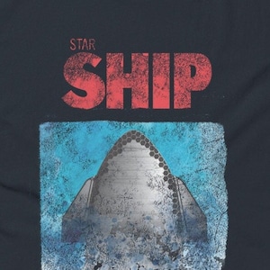 T-shirt d&#39;atterrissage sous-marin Starship - Édition Jaws
