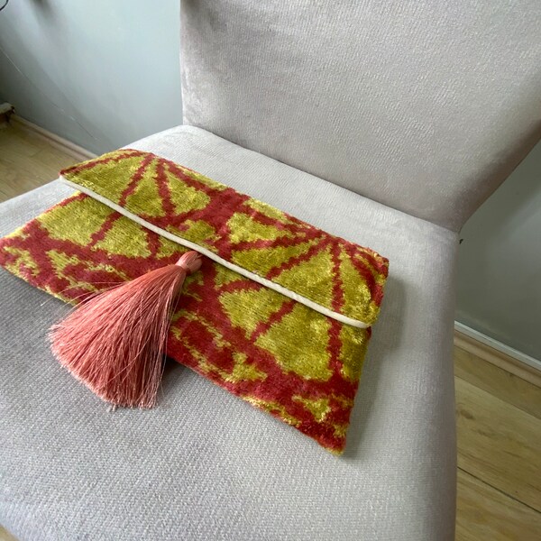 Coral Ikat - Etsy