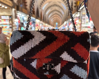 Bolso Dublin Silk Coco Ikat - Bolso bandolera Geo Artdeco