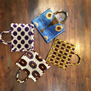 Velvet Ikat Tote Bag: Handwoven Uzbek Silk Fabric Book Bag