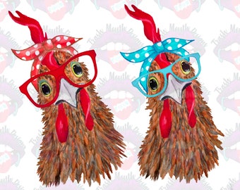 Download Watercolor Chicken Etsy