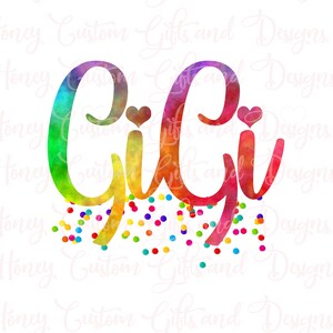 Confetti GiGi PNG File Please Read Description