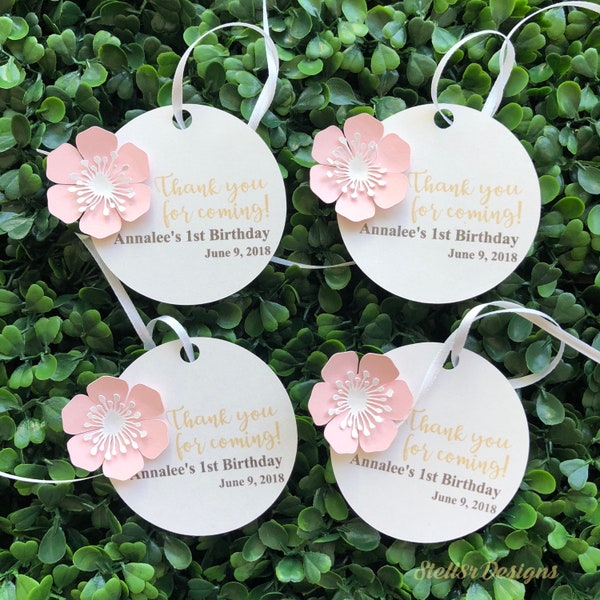 Custom THANK YOU TAGS for Party Favors | for Wedding | Engagement | Birthday | Babyshower | Memorial