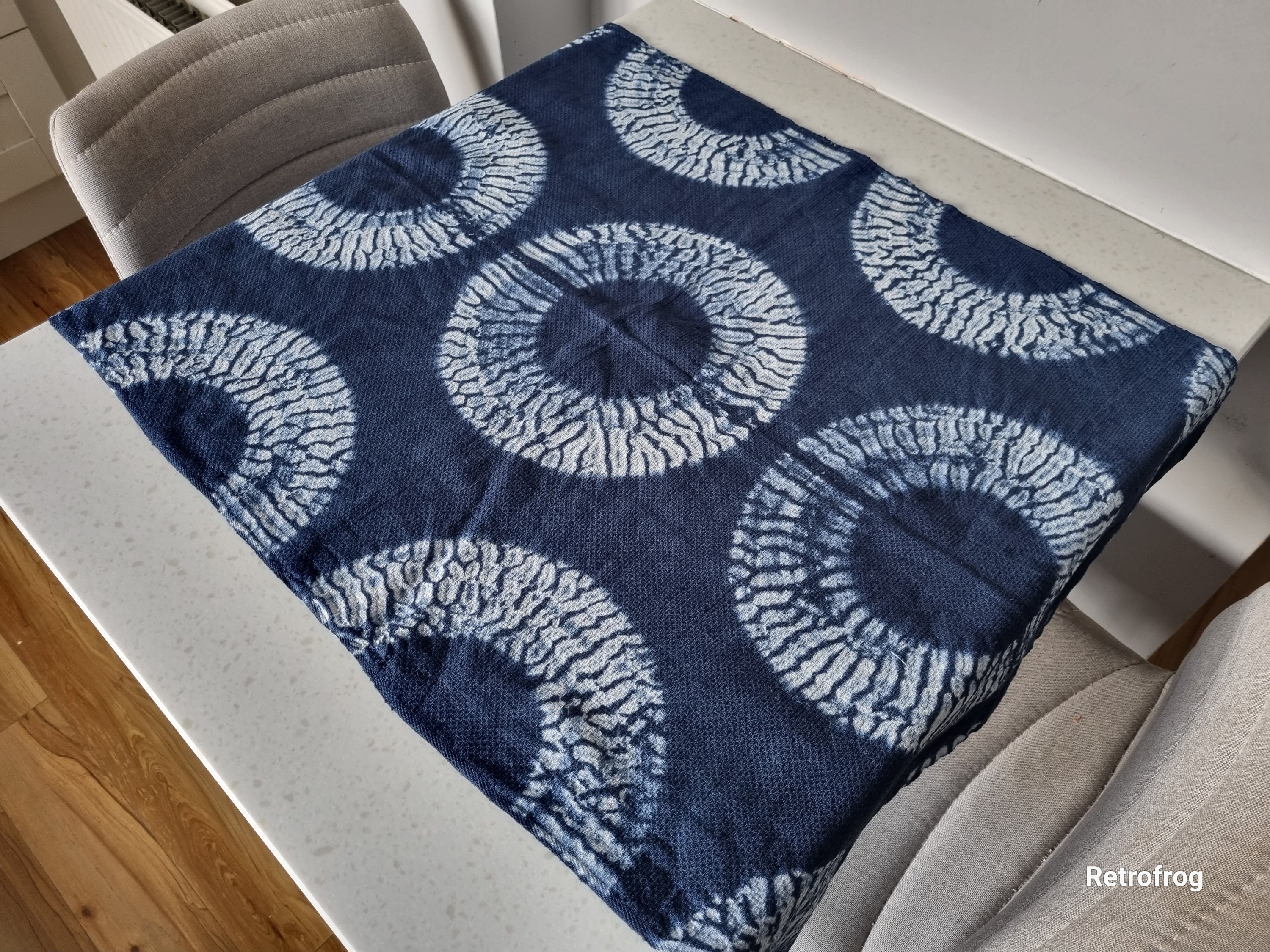Blue and Tangerine Nui Burst Cushion & Pad Blue and Tangerine Nui Burst Cushion & Pad