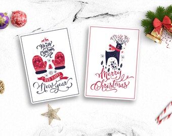 Cute christmas cards | Etsy