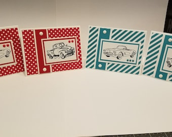 Classic Car Blank Note Cards