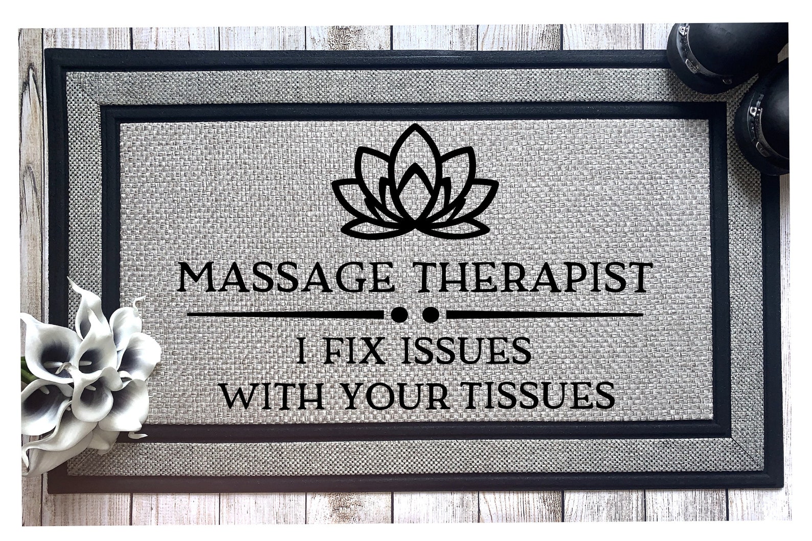 Massage Therapist Welcome Mat Etsy