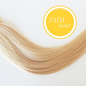 I-Tip ヘアエクステンション、ダブルドローイング 18"-19"、100% バージン レミー ヒューマンヘア、カラー BL22 サニーブロンド、100 ストランド/パック、1g/ストランド