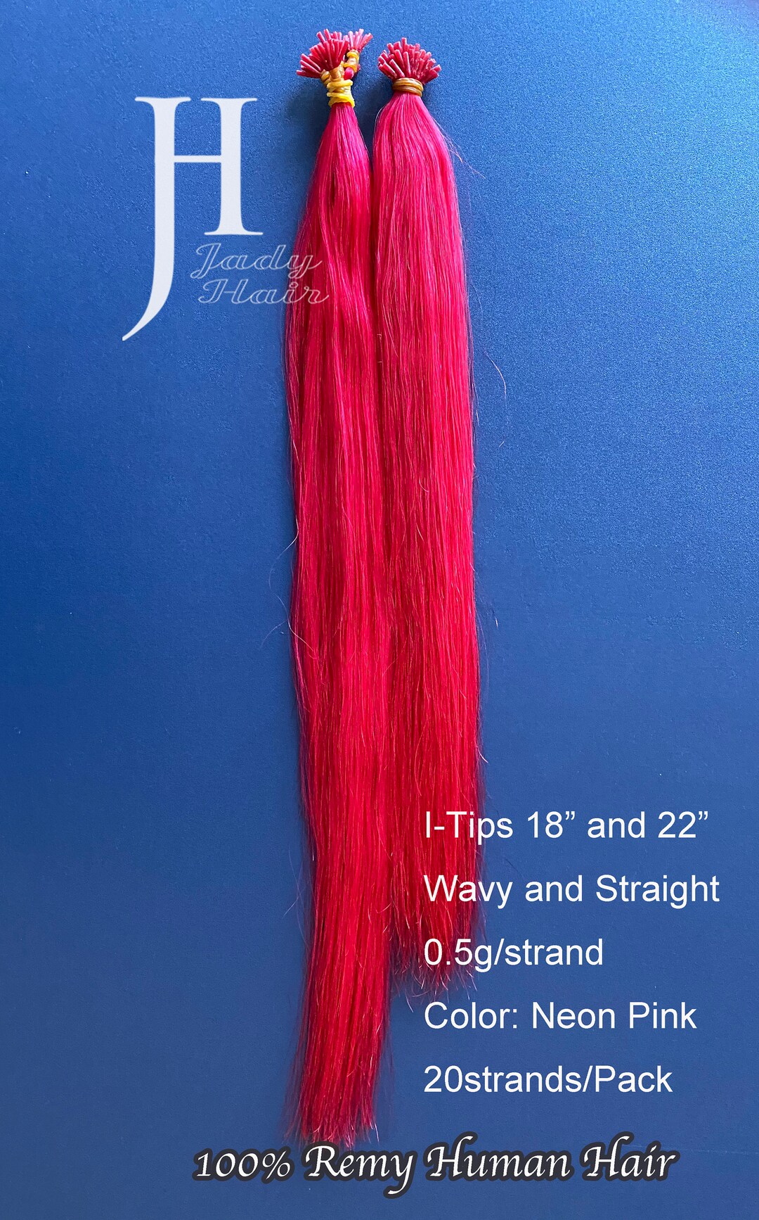 Human Hair Fancy Color Series Itip Hair 18 &22, 0.5g/strand Color