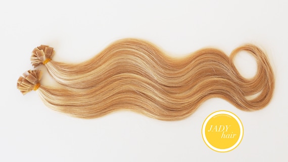 U-Tip Hair, Various lengths, 100% Remy Hair, Color#P27/613(Warm Blonde highlighted with Golden blonde),100strands/pack, 1g/strand