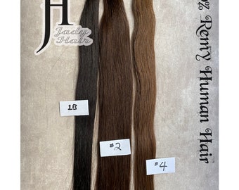 U-Tip(Flat tip) Hair Extension22",18",100%  Human Hair, Dark Colors:#1，1B, 2，4 ， 6，and 12 ,100strands/pack, 1g/strand