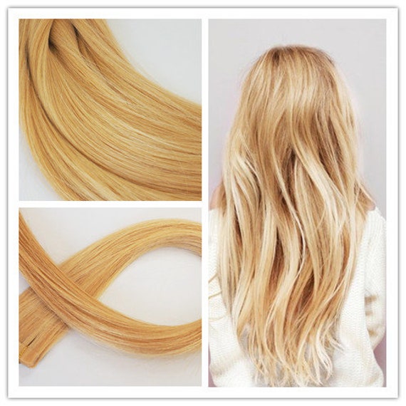 Blonde Highlighted, Tape in Hair Extension, 18", Double Drawn, 100%  Remy Human Hair, #D16/22 20pc/pack, 50g/pack