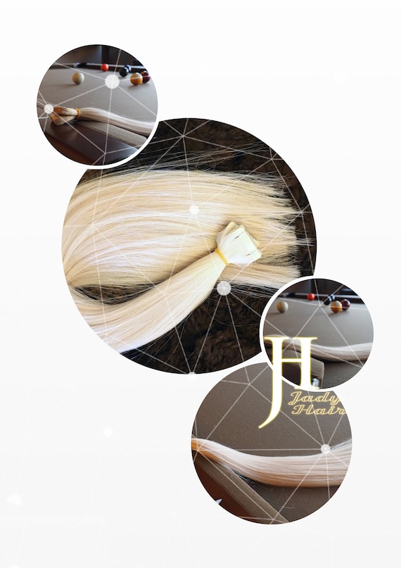 Tape in Hair Extension, Double Drawn 22"(actual to 23"), 100% Virgin Remy Human Hair, MoonLight Platinum Blonde, 40pcs/pack