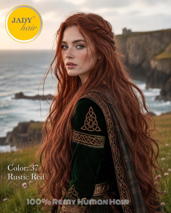 22" I-Tip Remy Hair Extension: Rustic Red #37, 120 Strands