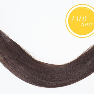 I-Tip ヘアエクステンション、ダブルドローイング 18 インチ (19 インチ) と 22 インチ (23 インチ)、100% バージン レミー人毛、カラー #4 モカブラウン、100 ストランド/パック、1g/ストランド