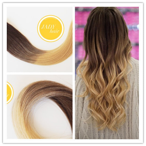 Tape in Hair Extensions,22",Silky Straight,100% Remy Hair,Ombre Color #6-613 Chestnut brown gradient to Golden Blonde, 48PCS/PACK,120G/PACK