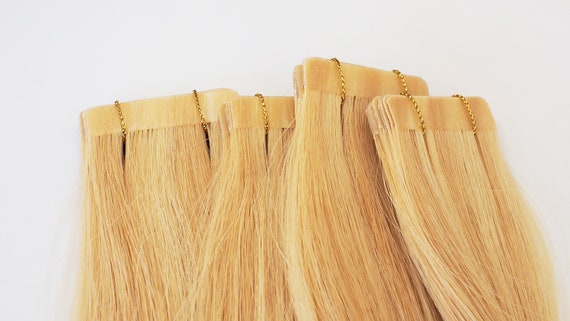Blonde Highlighted, Tape in Hair Extension, 18", Double Drawn, 100%  Remy Human Hair, #D16/22 20pc/pack, 50g/pack