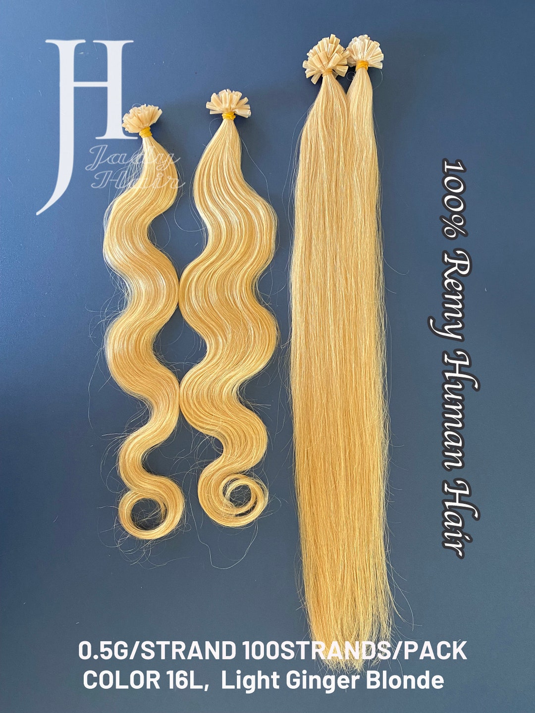 Ginger Remy Remy Human Hair U-tip Extensions: Light Ginger Blonde, 18/22 Inch - Etsy