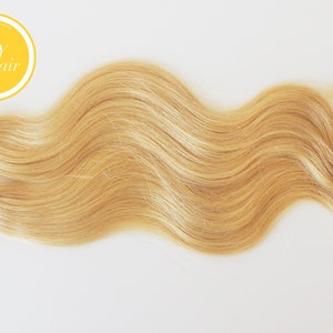 U チップ ヘアエクステンション、さまざまな長さをご用意、ボディウェーブ、100% バージン レミー ヘア、カラー #613 (ゴールデン ブロンド)、100 ストランド/パック、1 ストランドあたり 1g