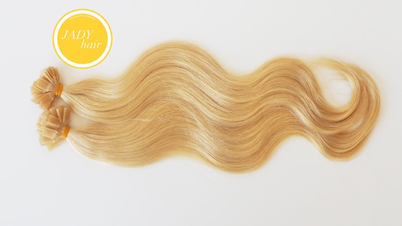 U-Tip Hair Extension,various lengths available, Body Wave,100% Virgin Remy Hair, Color#613(Golden Blonde),100strands/pack, 1g/strand