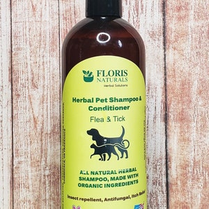 Natural Flea & Tick Shampoo Dogs and Cats Flea Treatment, Organic Flea Repellent, Natural Flea Shampoo, Natural Dog Shampoo, Itch Relief image 3