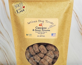 Chicken Sweet Potato Dog Treat with Glucosamine All Natural Skin Coat Chewies