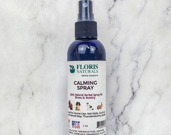 Calming Spray Dog Cat Horse Rabbit even People Natural Herbal Stress Anxiety Relief Separation Thunderstorm