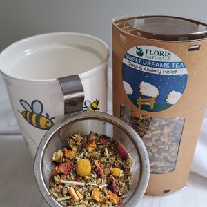 Sweet Dreams Tea - Herbal Tisane for Sleep, Calming Relaxing Nerves, Herbal Loose Leaf Tea