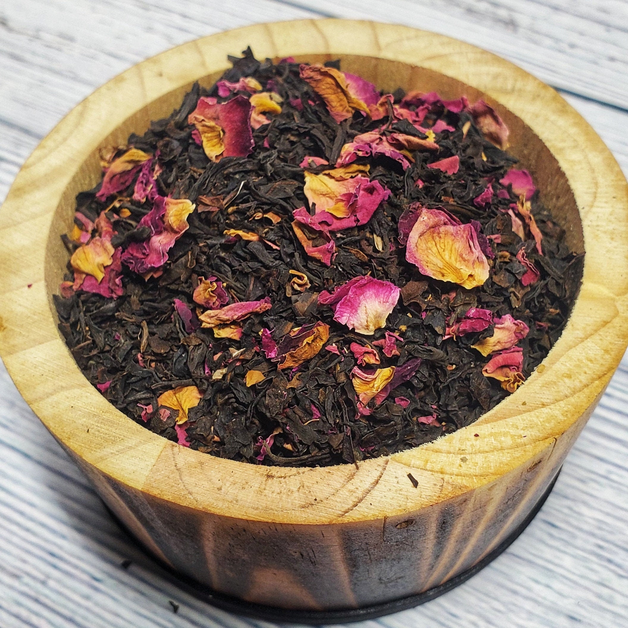 Black Rose Tea Black Tea With Roses Rose Tea Natural Tea Etsy