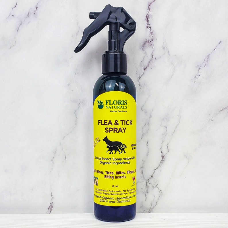 Flea & Tick Spray Natural Flea Spray Organic Flea Repellent Etsy