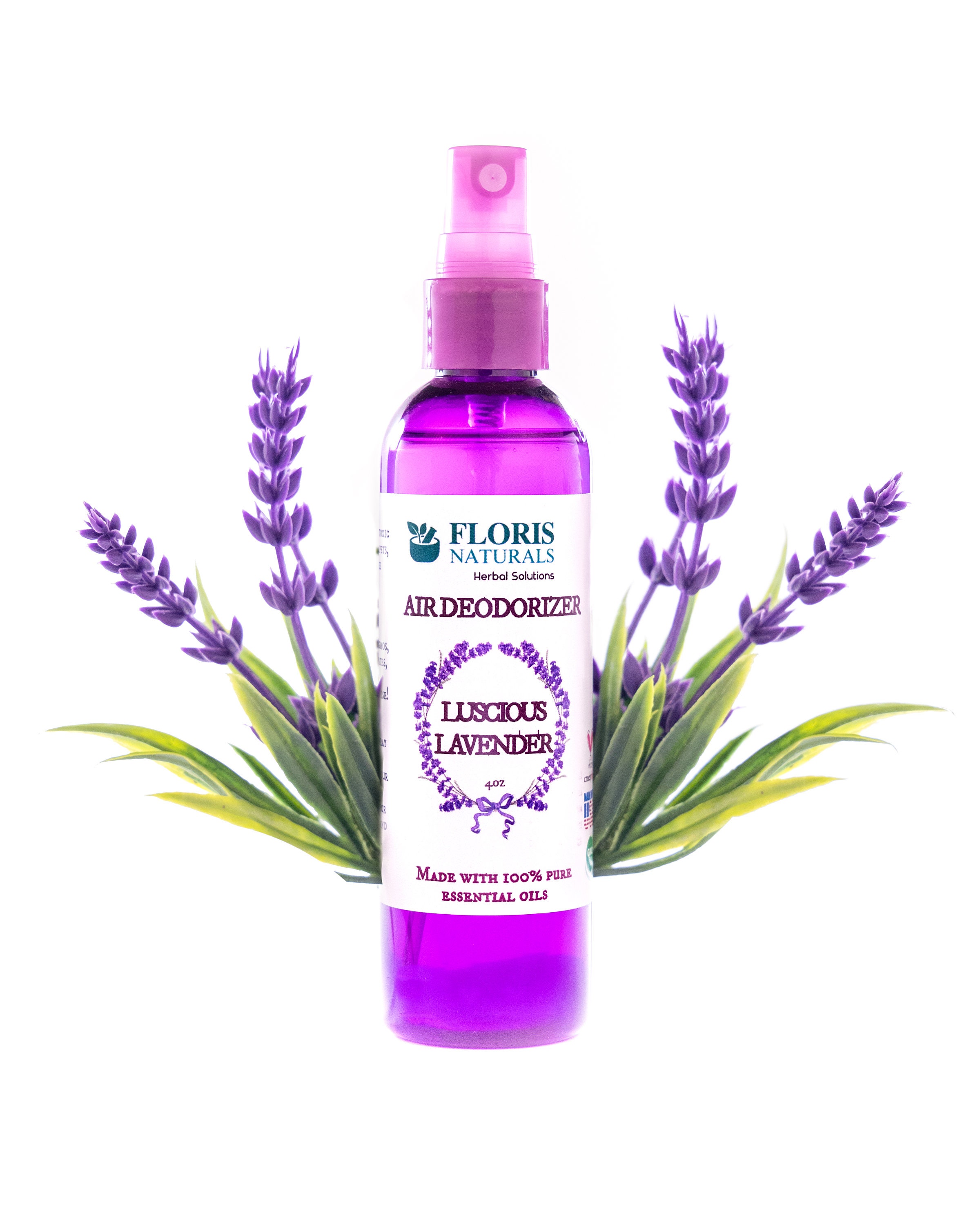 Lavender Air Freshener, Natural Air Deodorizer, Room Spray With