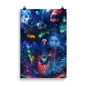 Life Of Pi &quot;Infinite Life&quot; Art Poster Inspired Visionary Art by Alex Shatra