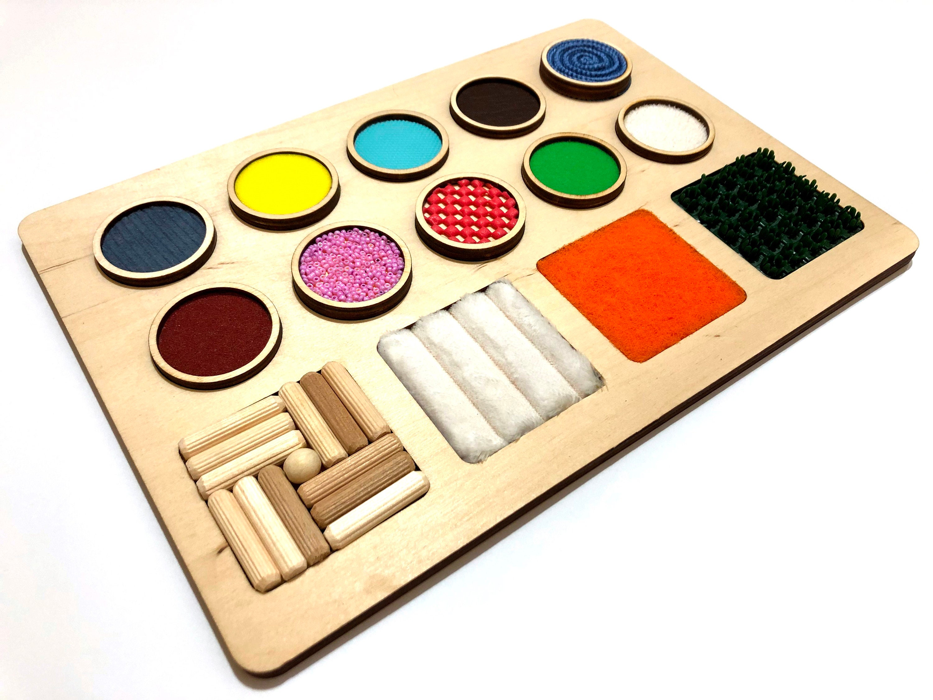 Sensory Board Tactile Board Montessori Toy Tactile Toys Etsy