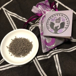 Coarse Grade Black Ritual Salt for Protection, Banishing, and Purification